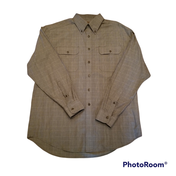 Duck Head Other - ☘️Host Pick☘️Duck Head Classic Brown Plaid Down Collar N Front Casual LS Shirt